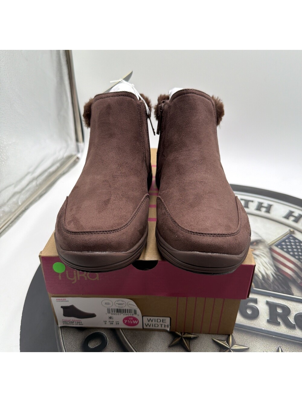 Ryka Women's Amaze Zip Short Boots Chicory Brown 7.5 W NWT - Picture 8 of 9